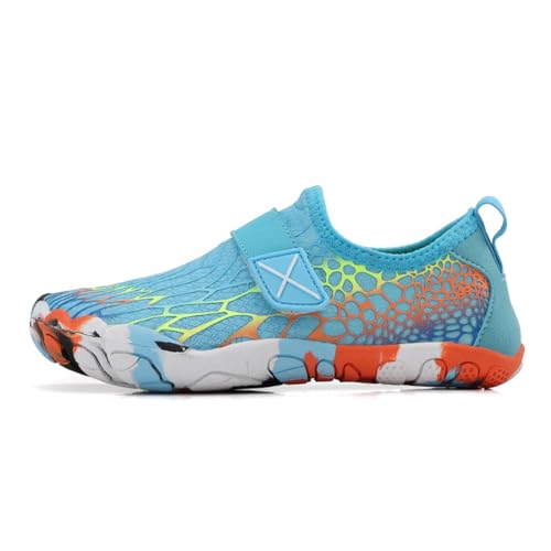 Geymxzik Kinder Barfußschuhe Kinder Zehenschuhe Barfussschuhe Aquaschuhe Fitnessschuhe Strandschuhe Schwimmschuhe Wasserschuhe, 31EU von Geymxzik