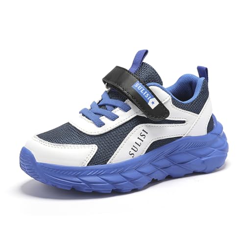 Geymxzik Kinderschuhe Jungen Mädchen Sportschuhe Laufschuhe Turnschuhe mit Drehknopf Atmungsaktiv Mode Leicht Turnschuhe Sneakers 32EU von Geymxzik