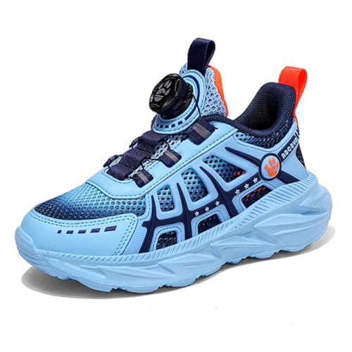 Geymxzik Kinderschuhe Jungen Sportschuhe Kinder Laufschuhe Mädchen Atmungsaktiv Outdoor Turnschuhe Freizeit Sneaker Leicht Hallenschuhe, 32EU von Geymxzik