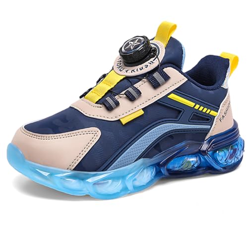 Geymxzik Kinderschuhe Jungen Sportschuhe Kinder Mädchen Laufschuhe Atmungsaktiv Outdoor Turnschuhe Freizeit Sneaker Leicht Hallenschuhe 35EU von Geymxzik