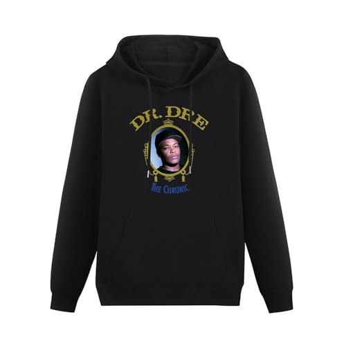 Ghee Dr.DRE The Chronic Unisex Hooded Printed Pullover Hoodies Mens Black Sweatshirts Black L von Ghee