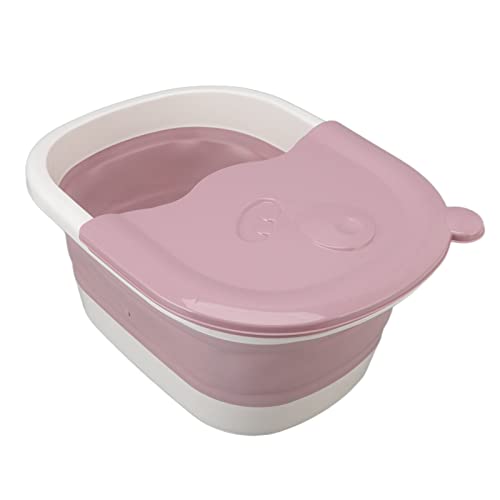 Ghzste Fußbadewanne, Faltbares Fußbad, Fußwanne, Eimer für Kinder, Fußbad, Kunststoffwaschbadewanne (Rosa) von Ghzste