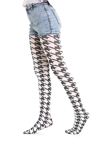 Gi&Gi Strumpfhose für Mädchen aus Mikrofaser 50 Denier, Strumpfhose für Mädchen mit einem niedlichen Hahnentritt-Print, N 2203, Weiß, 8-10 Anni Gi&Gi Strumpfhose für Mädchen aus Mikrofaser 50 Denier, Strumpfhose für Mädchen mit einem niedlichen Hahnentritt-Print, N 2203, Weiß, 8-10 Anni von Gi&Gi
