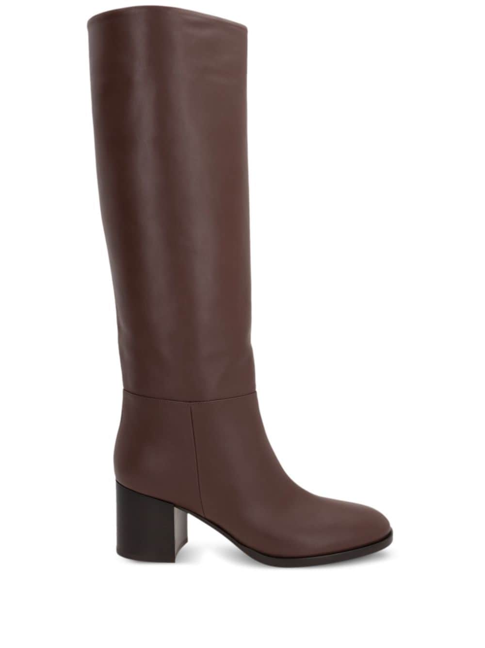 Gianvito Rossi Stiefel mit Blockabsatz 85mm - Braun von Gianvito Rossi