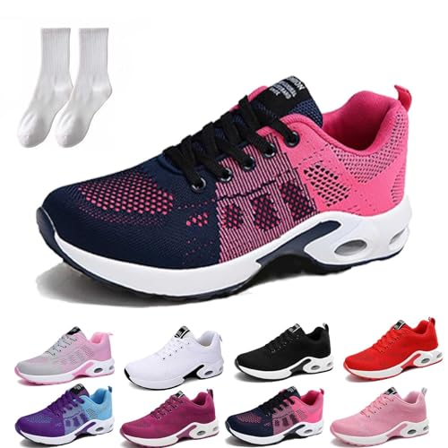 Gienslru OrthopäDische Schuhe Damen, Orthoback Schuhe Damen, Orthoshoes Cloudwalk Pro - Ergonomischer Schmerzlinderungs-Schuh (Blaurosa, 42 EU) von Gienslru