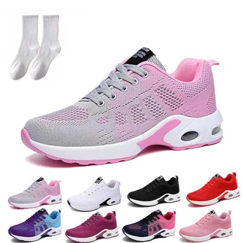 Gienslru OrthopäDische Schuhe Damen, Orthoback Schuhe Damen, Orthoshoes Cloudwalk Pro - Ergonomischer Schmerzlinderungs-Schuh (Graurosa, 38 EU) von Gienslru