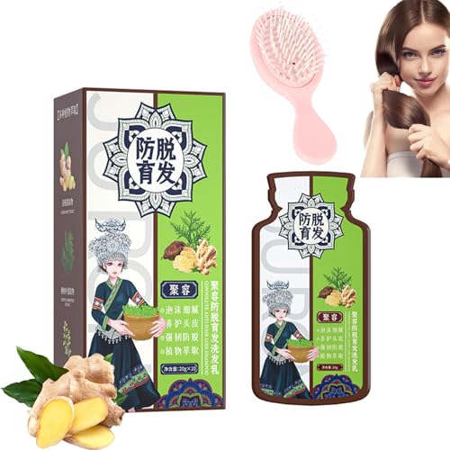 Ginger Plant Extract Anti-Hair Loss Hair Shampoo, Ginger Shampoo for Hair Growth, Anti Hair Loss Shampoo for Women (1pcs) von Gienslru