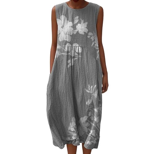 Leinen Kleid Damen Sommer Musselin Kleider Maxi Sommerkleid Ärmellos Bedruckt Musselinkleid Freizeit Midikleid Elegant Freizeitkleid Luftige Strandkleid Große Größen Baumwolle Dresses Leinen Kleid Damen Sommer Musselin Kleider Maxi Sommerkleid Ärmellos Bedruckt Musselinkleid Freizeit Midikleid Elegant Freizeitkleid Luftige Strandkleid Große Größen Baumwolle Dresses von Gienslru