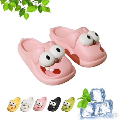 Love Pups-Slipper, Zungenkuss-Hausschuhe, Love Pup-Slipper, Big Eyes-Hundepantoffeln, Zungenkuss-Hausschuhe für Erwachsene (B, Erwachsene, Damen, 40, Numerisch (von/bis), EU Schuhgrößensystem, 41, M) von Gienslru