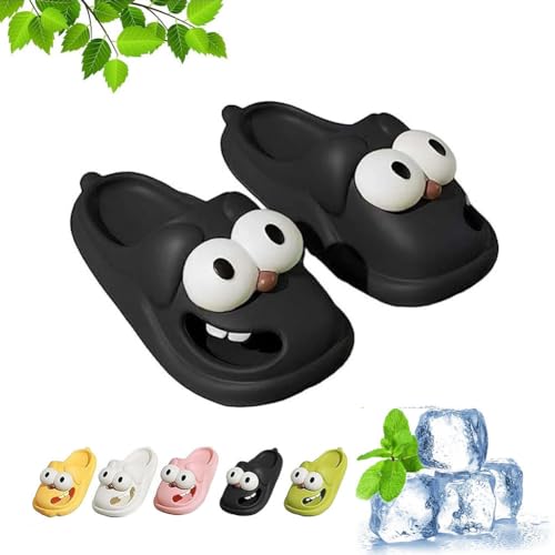 Love Pups-Slipper, Zungenkuss-Hausschuhe, Love Pup-Slipper, Big Eyes-Hundepantoffeln, Zungenkuss-Hausschuhe für Erwachsene (C, Erwachsene, Damen, 38, Numerisch (von/bis), EU Schuhgrößensystem, 39, M) von Gienslru