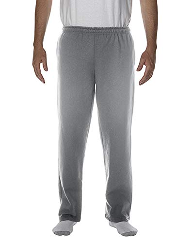 Gildan Adult Heavy Blend 8 Oz Open-Bottom Sweatpants With Pockets - Graphite Heather - 3XL - (Style # G183 - Original Label) von Gildan