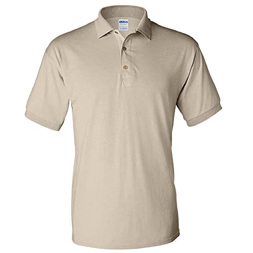 Gildan DryBlend Herren Polo-Shirt, Kurzarm (M) (Sand) von Gildan