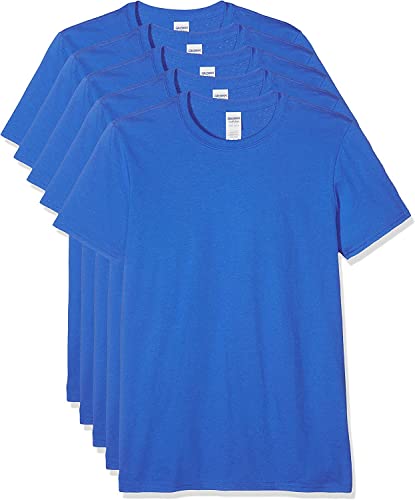 GILDAN Herren 64000 T-Shirt, Blau (Königsblau), M (5er Pack) von Gildan