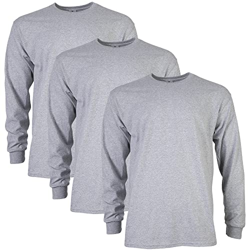 Gildan Unisex Langärmliges T-shirt aus Ultra-baumwolle, Stil G2400 T-Shirt, Sportgrau (3er-pack), XXL von Gildan