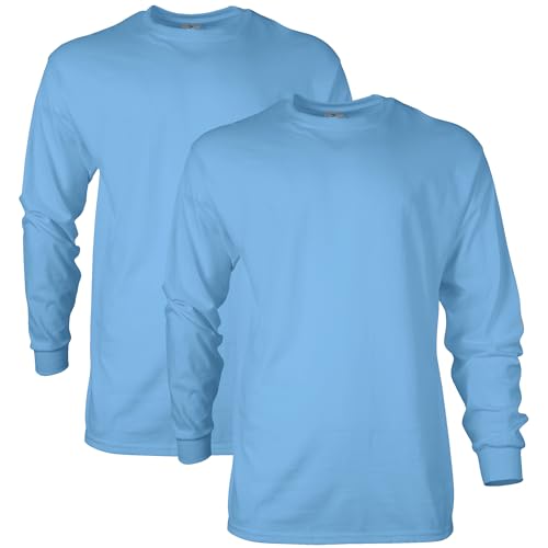 Gildan Herren Baumwolle G2400 T-Shirt, Carolina Blue (2er-Pack), XX-Large von Gildan