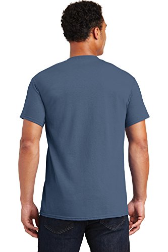 Gildan Unisex Ultra Cotton, Style G2000, Multipack T-Shirt, Heather Indigo (2er-Pack), L von Gildan