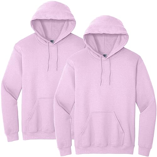 Gildan Kapuzen-Sweatshirt f r Erwachsene, sanforisiert, 2er-Pack, rose, XL von Gildan