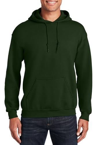 Gildan Men's Rib Knit Pouch Pocket Hooded Sweatshirt von Gildan