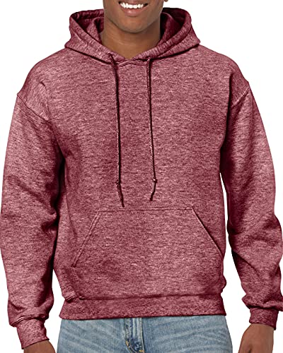 Gildan Sweatshirt mit Kapuze, hochwertiges Gewebe - Rot - X-Large von Gildan