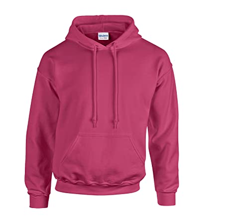 Gildan Sweatshirt mit Kapuze Heavy Blend L, 1x Heliconia & 1 HLKauf Block von Gildan