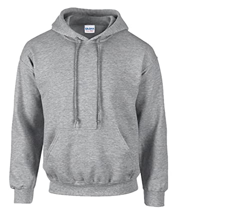 Gildan Sweatshirt mit Kapuze Heavy Blend L, 1x Sportgrey & 1 HLKauf Block von Gildan