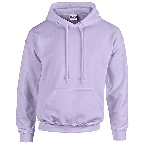 Gildan, G18500 XX, großes und dickes Fleecemischgewebe-Sweatshirt mit Kapuze, für Kinder und Erwachsene, Farbe: Orchidee Schwarz, L. von Gildan