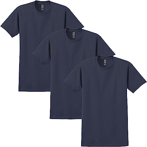 Gildan Unisex T-shirt aus Ultra-baumwolle, Stil G2000 T-Shirt, Marineblau (3er-pack), 4XL von Gildan