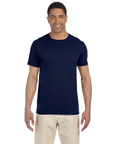 Gildan einfache T-Shirts, verfügbar in allen Farben und Größen, für Herren, 5 Stück Gr. X-Large, 5 x Navy Blue von Gildan