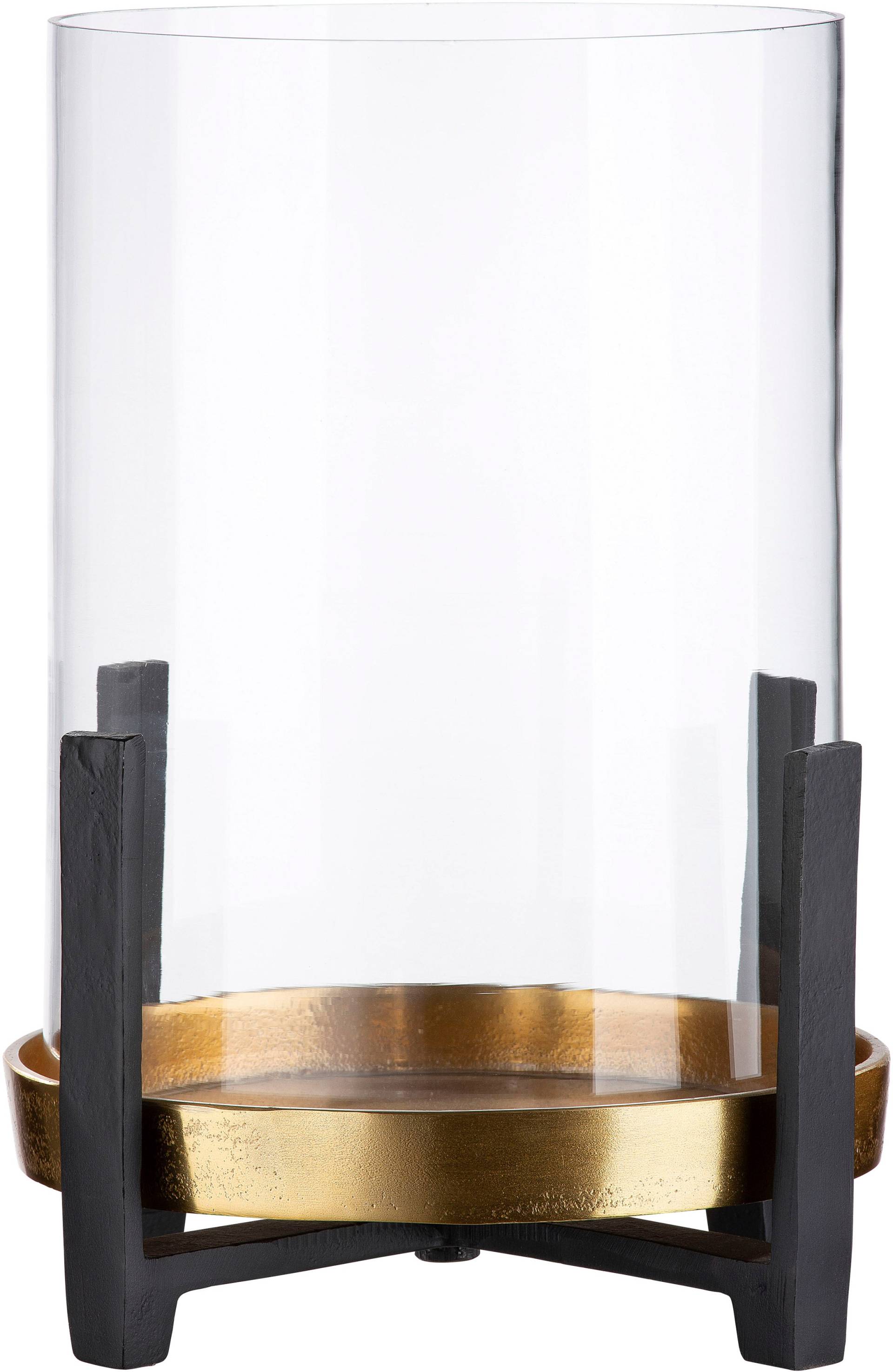 GILDE Windlicht "Nuro", (1 St.), aus Aluminium, mit Glaseinsatz von Gilde
