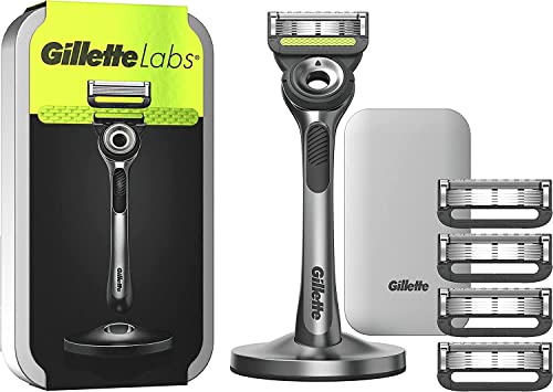Gillette Gillette Labs mit Peelingstange, Herrenrasierer, 1 Griff, – 5 Ersatzklingen, mit Reiseetui, Geschenkidee für Herren Gillette Gillette Labs mit Peelingstange, Herrenrasierer, 1 Griff, – 5 Ersatzklingen, mit Reiseetui, Geschenkidee für Herren von Gillette