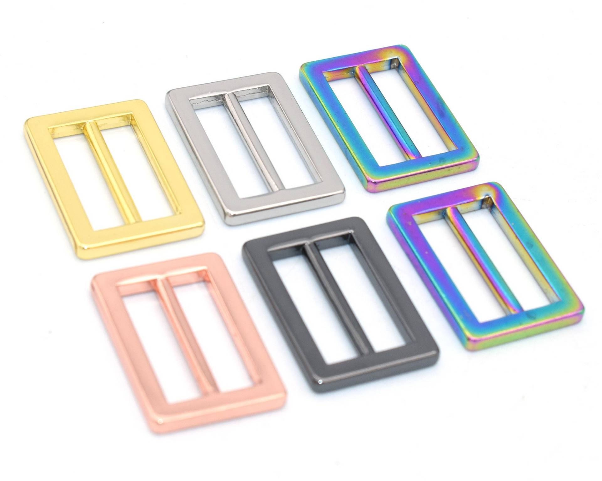 20mm Regenbogen Metall Gürtelschnalle Double Bar Verschluss Schnalle Rechteck Geldbörse Schnallen Für Riemen Ersatz Handtasche Gurtband Hardware Diy von GinAccessoriesHeaven