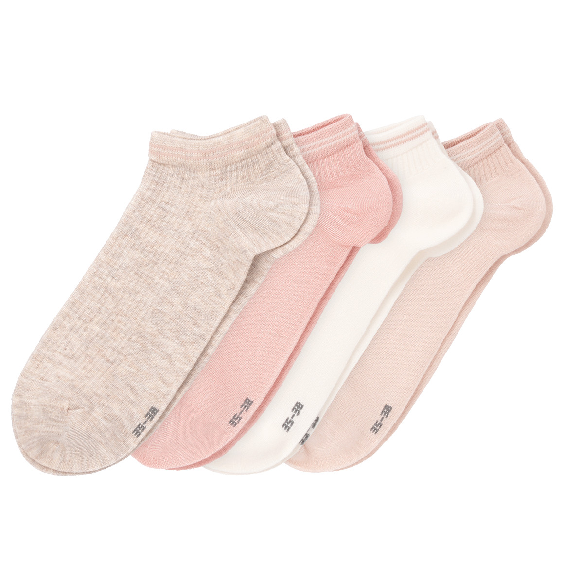 4 Paar Damen Sneaker-Socken im Set von Gina Benotti