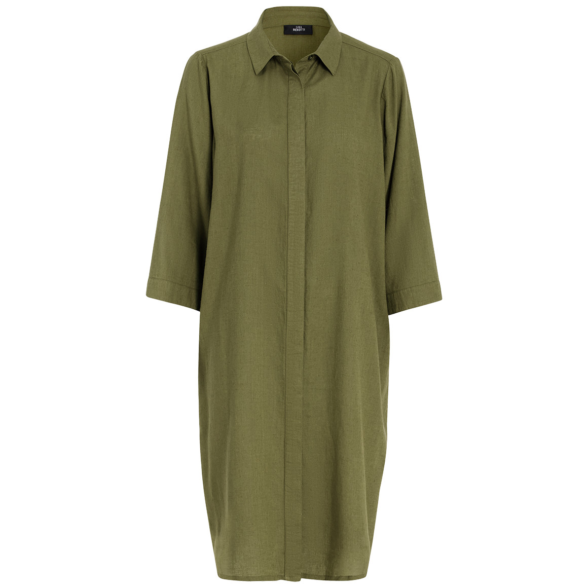 Damen Leinen-Blusenkleid mit Kragen Damen Leinen-Blusenkleid mit Kragen von Gina Benotti