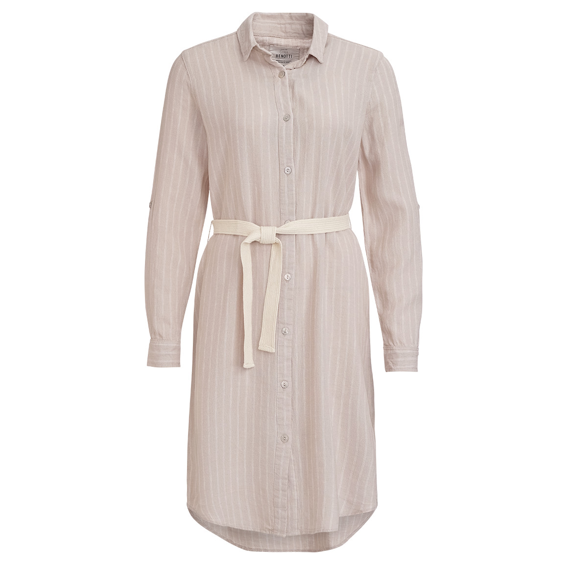 Damen Leinen-Kleid mit Bindegürtel Damen Leinen-Kleid mit Bindegürtel von Gina Benotti