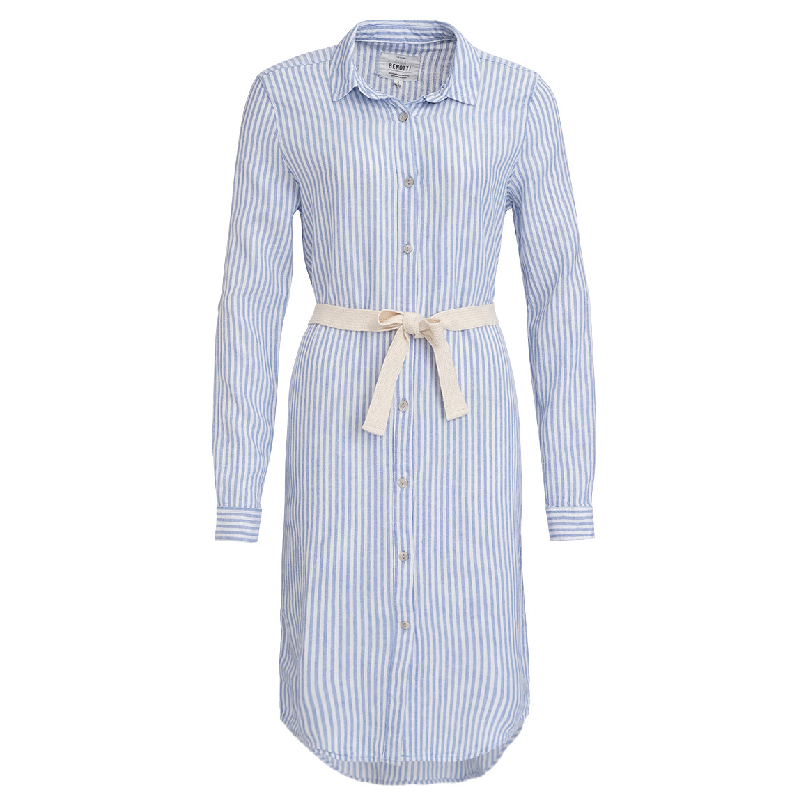 Damen Leinen-Kleid mit Bindegürtel Damen Leinen-Kleid mit Bindegürtel von Gina Benotti