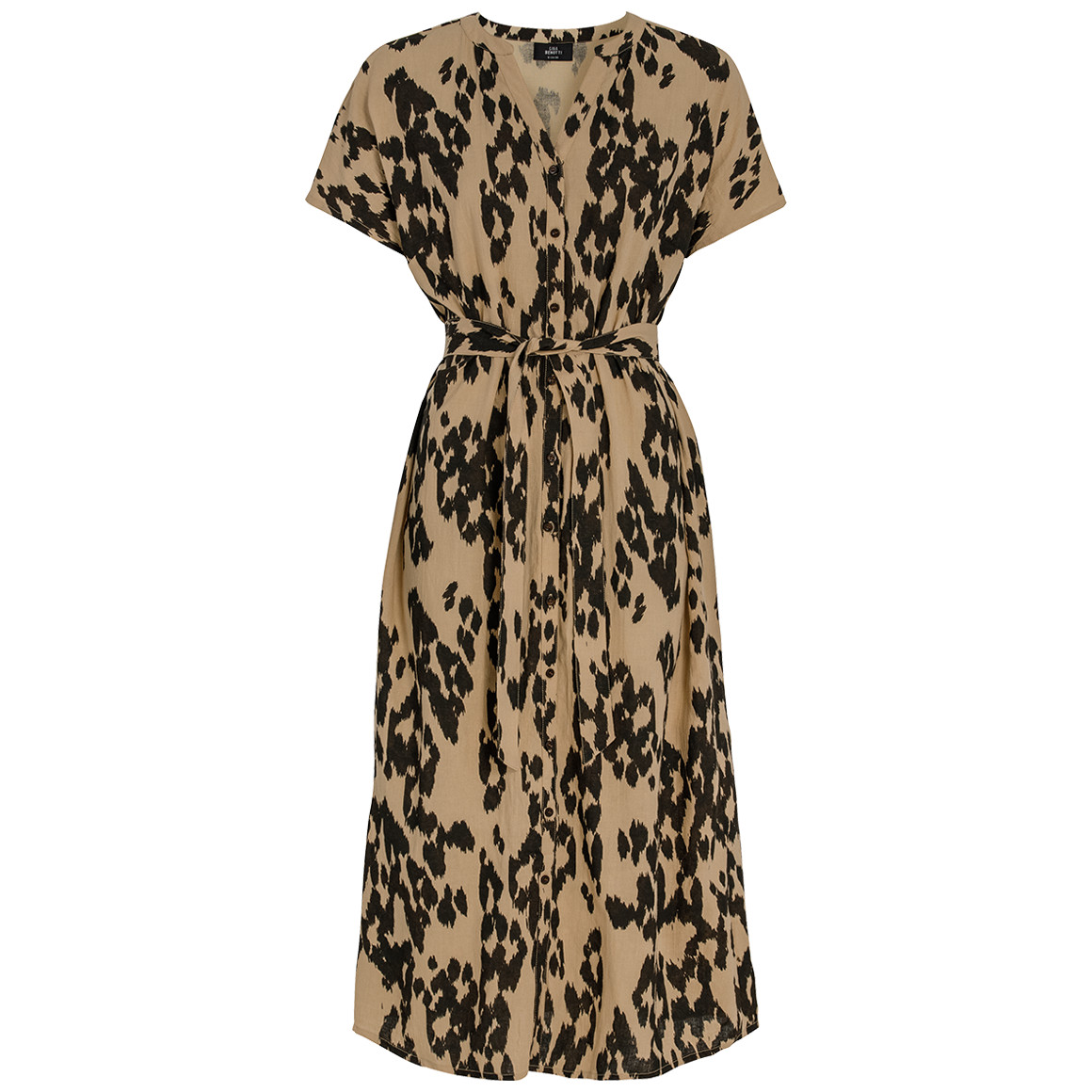Damen Leinen-Midi-Kleid im Leo-Look Damen Leinen-Midi-Kleid im Leo-Look von Gina Benotti