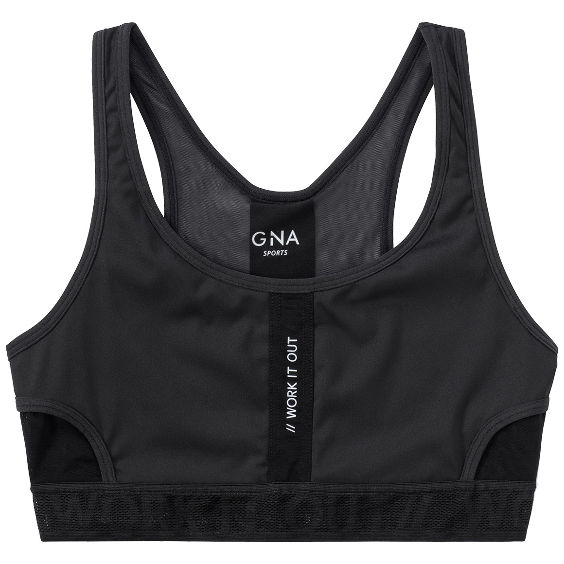 Damen Sport-Bustier mit Netzstoff von Gina Benotti