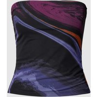 Gina Tricot Bandeau-Top mit Allover-Muster in Black, Größe XS Gina Tricot Bandeau-Top mit Allover-Muster in Black, Größe XS von Gina Tricot