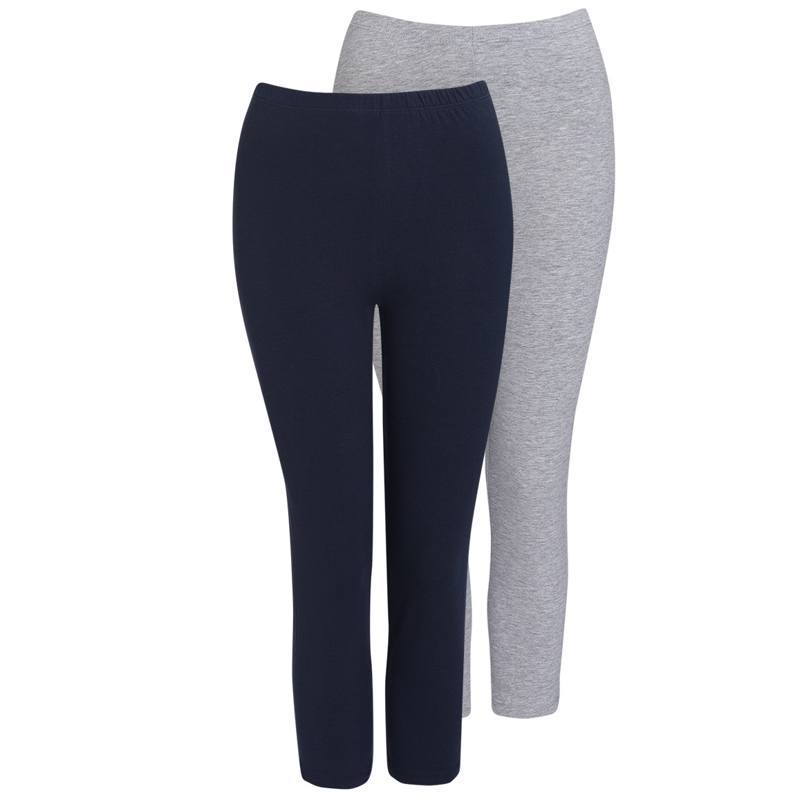 2 Damen 3/4-Leggings unifarben von Gina