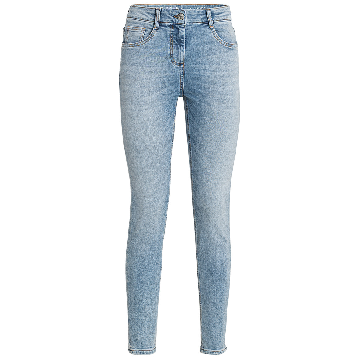 Damen Skinny-Jeans mit Used-Waschung von Gina