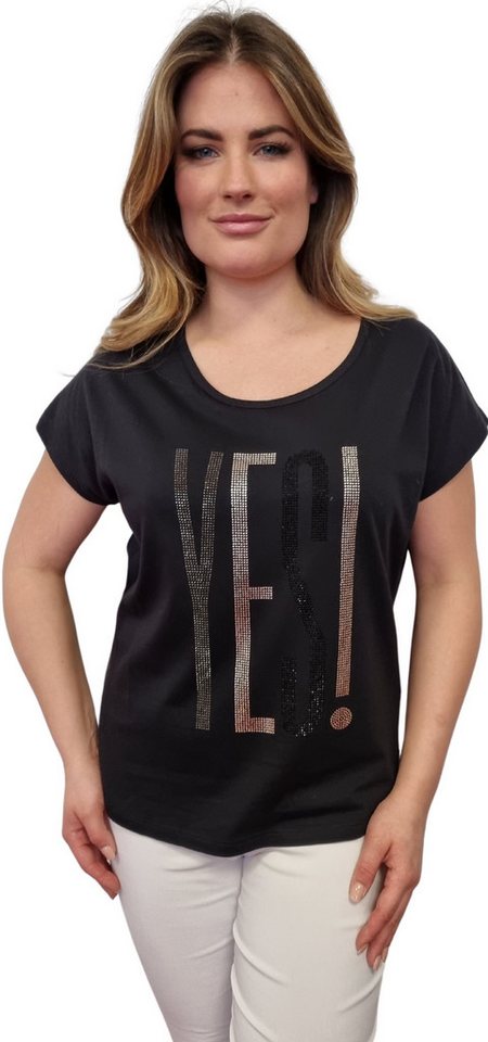 Gio Milano T-Shirt mit Statement-Print "YES" von Gio Milano