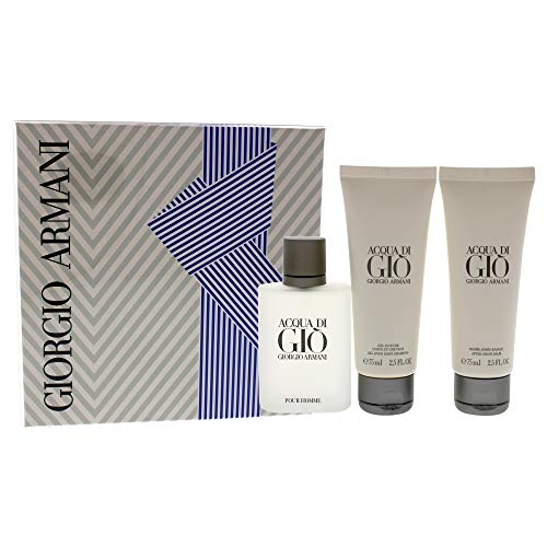 Giorgio Armani Acqua DI Gio Geschenkset homme / men, Eau de Toilette, Vaporisateur / Spray 50 ml, Duschgel 75 ml, After Shave Balm 75 ml, 3 Artikel von Giorgio Armani