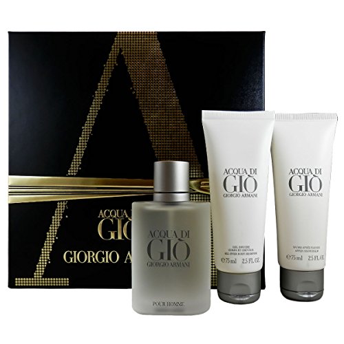 Giorgio Armani Acqua di Gio Pour Homme giftset, Eau de Toilettespray, all over body shampoo, as balm, 1er Pack (1 x 200 ml) von Giorgio Armani