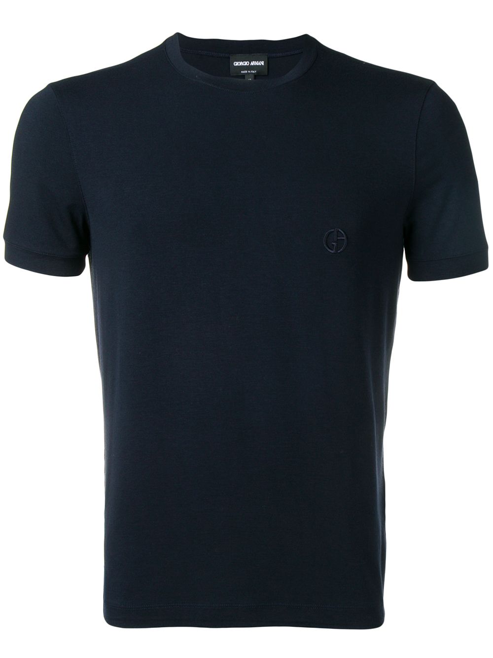 Giorgio Armani T-Shirt mit Logo-Stickerei - Blau von Giorgio Armani