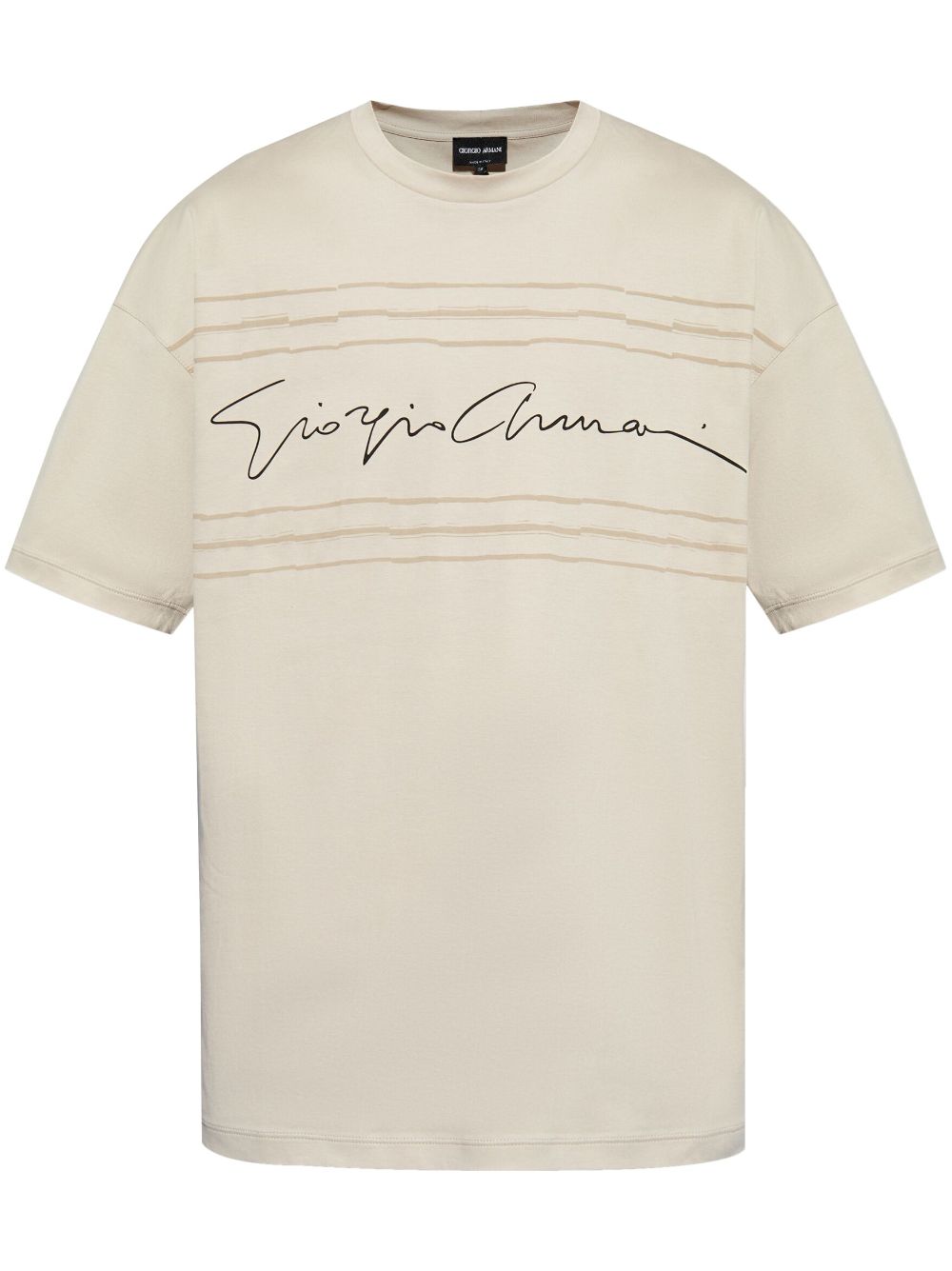 Giorgio Armani T-Shirt mit Logo-Print - Nude von Giorgio Armani