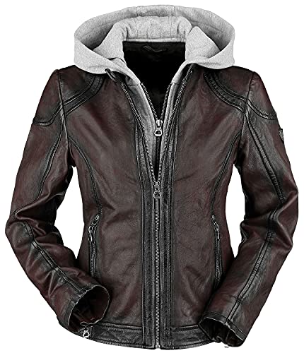 Gipsy Angy W18 LASANV Frauen Lederjacke dunkelrot S 100% Leder Basics, Biker von Gipsy