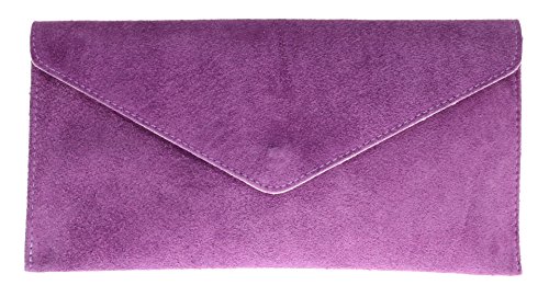 Girly Handbags Echtes Wildleder Unterarmtasche Umschlag Handgelenktasche Frauen von Girly Handbags