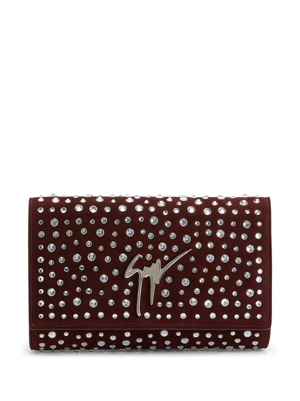 Giuseppe Zanotti Clutch mit Kristallen - Rot von Giuseppe Zanotti