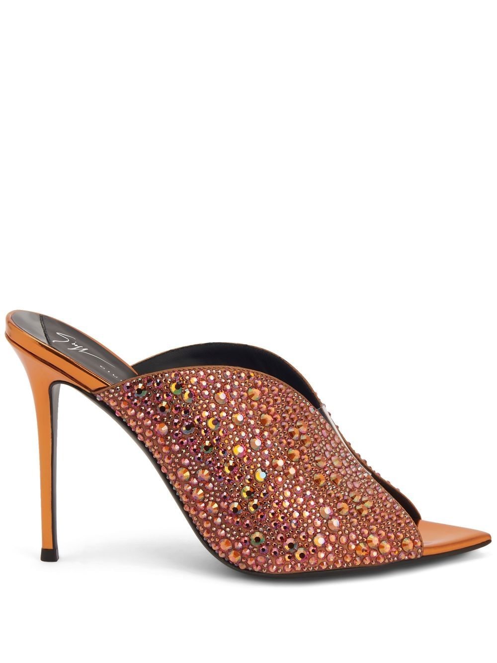 Giuseppe Zanotti Intrigo Sparkle Mules - Orange von Giuseppe Zanotti