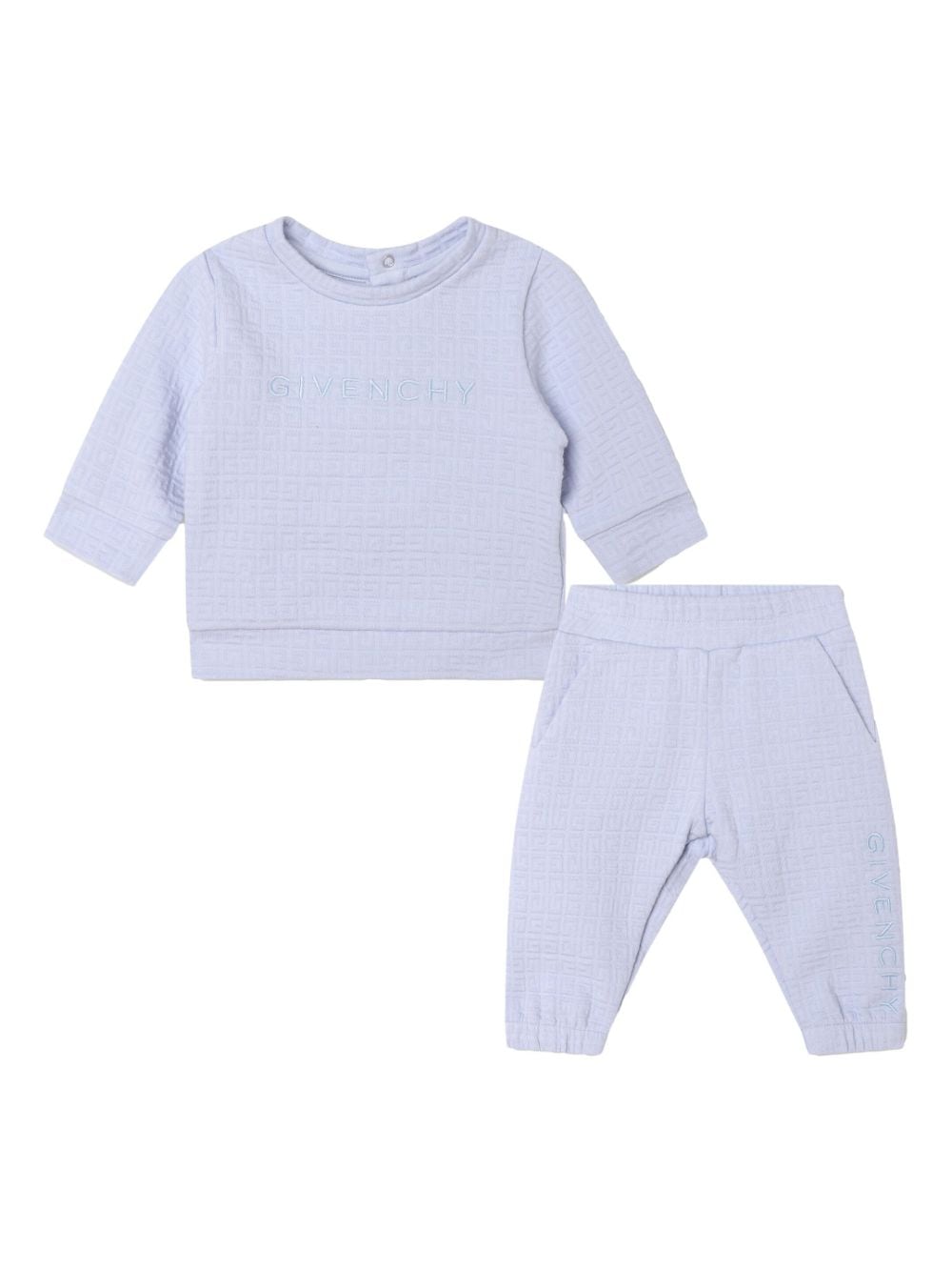 Givenchy Kids Jogginganzug mit Logo-Stickerei - Blau von Givenchy Kids